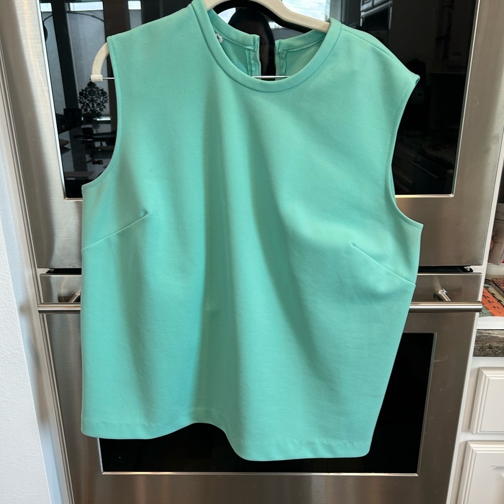 VINTAGE Edith Martin Sleeveless Blouse, no size tag XL?/a few faint stains/GUC